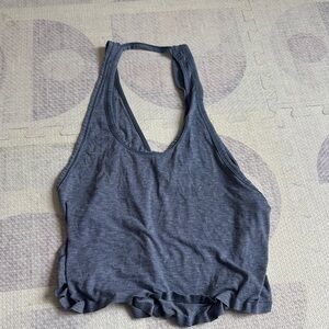 lululemon athletica Heathered Slate Gray Racerback Tank Top